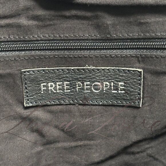 FREE PEOPLE Bushwick Leather Studded Tote In Black NWT - Picture 9 of 10